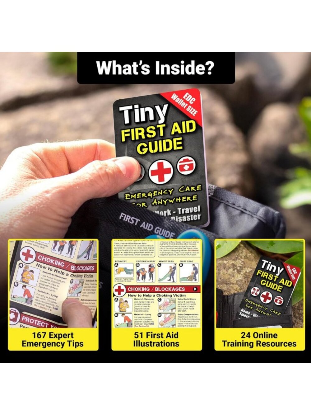 Compact Survival Guide – Essential EDC Pocket Handbook for Camping, Hiking - Picture 7 of 9